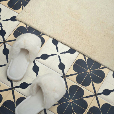 Rechteckige wandpaneel Blumenmotiv auf schlichtem Hintergrund