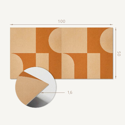 Rechteckige wandpaneel selbstklebend Geometrie im abstrakten Stil
