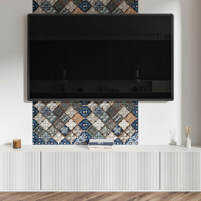 Rechteckige wandverkleidung innen Mosaikfliesen-Layout