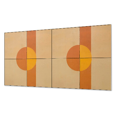 Rechteckige wandpaneel selbstklebend Modernes geometrisches Formenmotiv