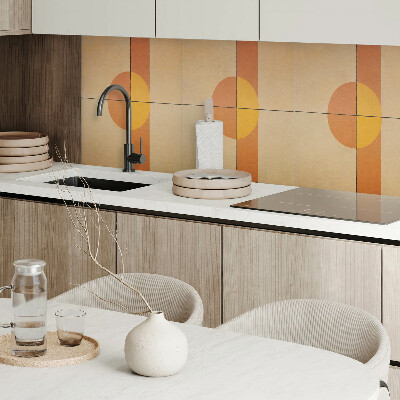 Rechteckige wandpaneel selbstklebend Modernes geometrisches Formenmotiv