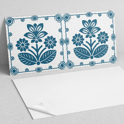 Rechteckige wandverkleidung innen Florales Dekomotiv