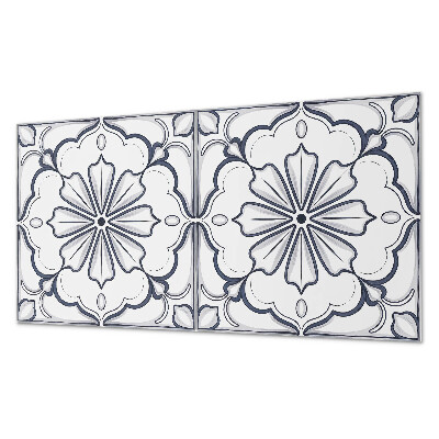 Rechteckige wandpaneel Blumenmotiv auf der Fliese