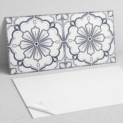 Rechteckige wandpaneel Blumenmotiv auf der Fliese