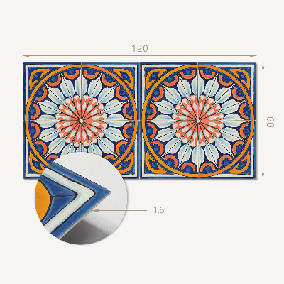 Rechteckige wandpaneel selbstklebend Blumenmotiv mit subtilen Details