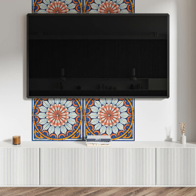 Rechteckige wandpaneel selbstklebend Blumenmotiv mit subtilen Details