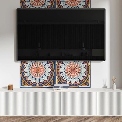 Rechteckige wandpaneel selbstklebend Blumenmotiv mit subtilen Details
