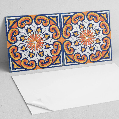 Rechteckige wandpaneel Blumenmotiv auf buntem Hintergrund