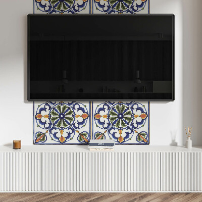Rechteckige wandpaneel selbstklebend Pflanzenornamente im klassischen Stil