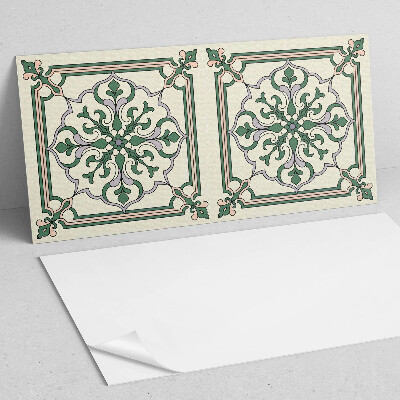 Rechteckige wandverkleidung innen Blumenmotiv mit dekorativen Details