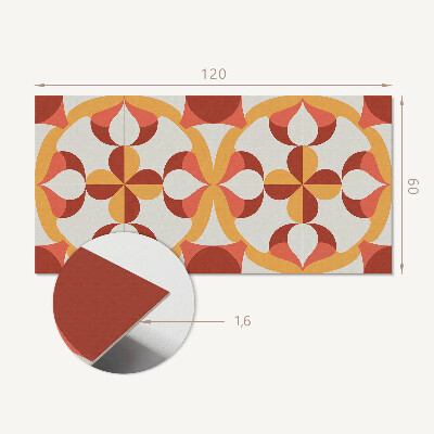 Rechteckige wandpaneel selbstklebend Modernes geometrisches Motiv