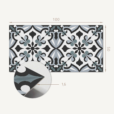 Rechteckige wandpaneel Elegantes botanisches Motiv
