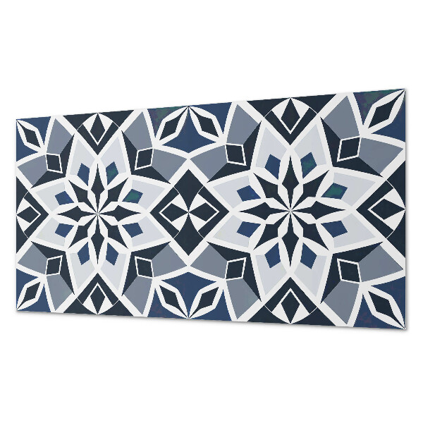 Rechteckige wandpaneel selbstklebend Florale Geometrie im modernen Stil
