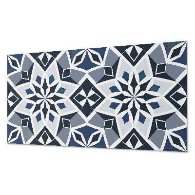 Rechteckige wandpaneel selbstklebend Florale Geometrie im modernen Stil