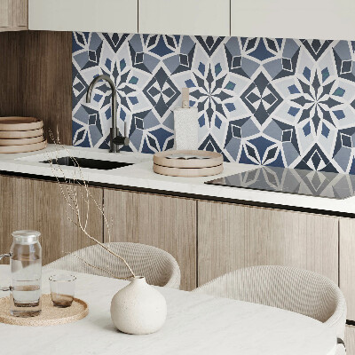 Rechteckige wandpaneel selbstklebend Florale Geometrie im modernen Stil