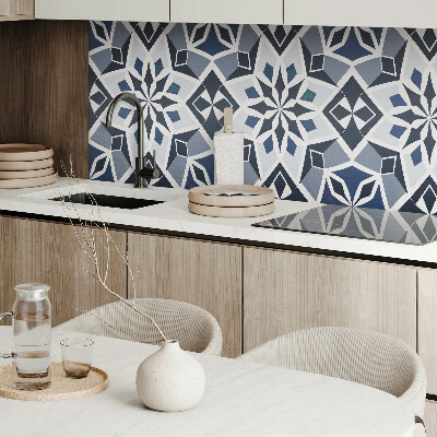 Rechteckige wandpaneel selbstklebend Florale Geometrie im modernen Stil