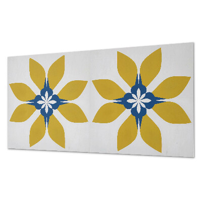 Rechteckige wandpaneel Blumenmotiv mit Blättern