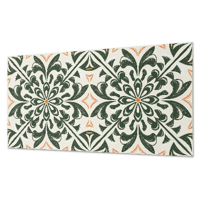 Rechteckige wandpaneel Blumenmotiv mit Blättern