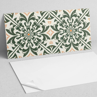 Rechteckige wandpaneel Blumenmotiv mit Blättern