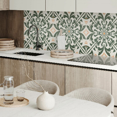 Rechteckige wandpaneel Blumenmotiv mit Blättern