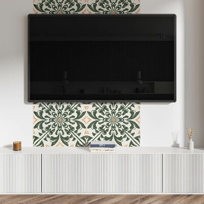 Rechteckige wandpaneel Blumenmotiv mit Blättern