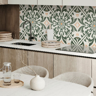 Rechteckige wandpaneel Blumenmotiv mit Blättern