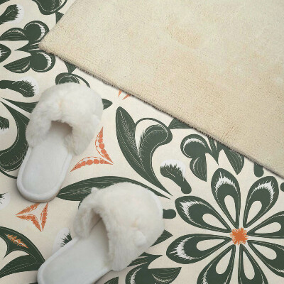 Rechteckige wandpaneel Blumenmotiv mit Blättern