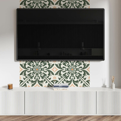 Rechteckige wandpaneel Blumenmotiv mit Blättern