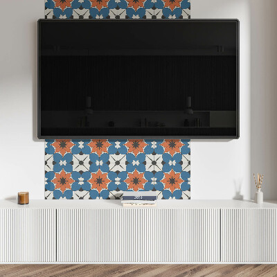 Rechteckige wandverkleidung innen Blumenmotiv