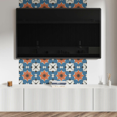 Rechteckige wandverkleidung innen Blumenmotiv