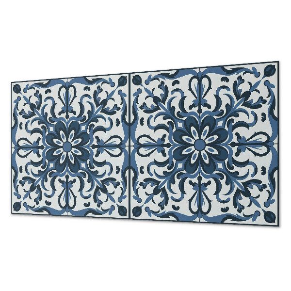 Rechteckige wandpaneel selbstklebend Florale Motive mit dekorativen Details