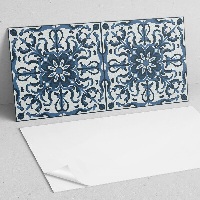 Rechteckige wandpaneel selbstklebend Florale Motive mit dekorativen Details