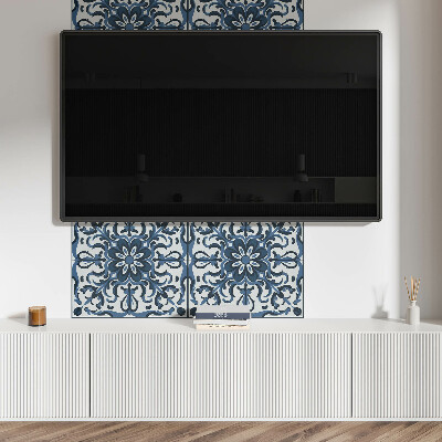 Rechteckige wandpaneel selbstklebend Florale Motive mit dekorativen Details