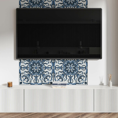 Rechteckige wandpaneel selbstklebend Florale Motive mit dekorativen Details