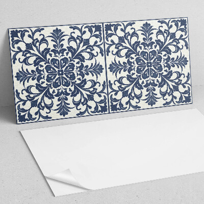 Rechteckige wandverkleidung innen Blumenmotiv mit grünen Blättern