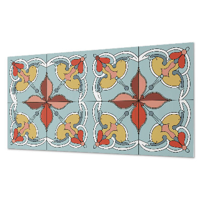 Rechteckige wandpaneel selbstklebend Blumenmotiv mit dezenten Akzenten