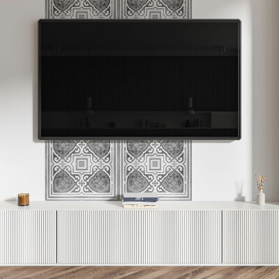 Rechteckige wandpaneel Ornamente in harmonischer Symmetrie