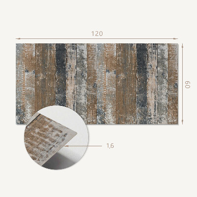 Rechteckige wandverkleidung innen Naturdielen im minimalistischen Design