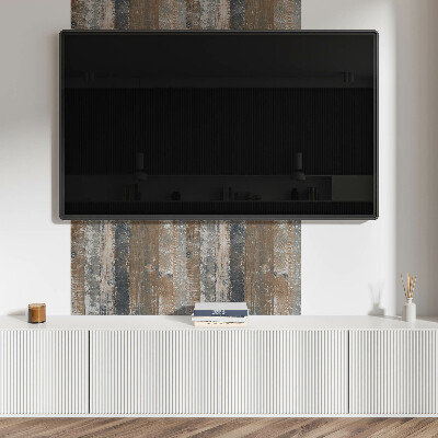 Rechteckige wandverkleidung innen Naturdielen im minimalistischen Design