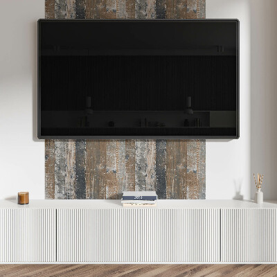 Rechteckige wandverkleidung innen Naturdielen im minimalistischen Design