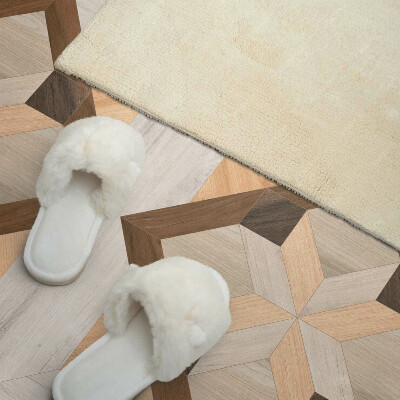 Rechteckige wandpaneel Formen in einem geometrischen Quadrat