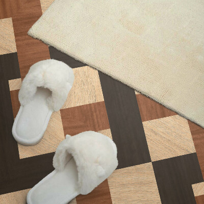 Rechteckige wandpaneel Geometrisches Holzmotiv
