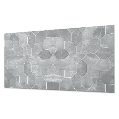 Rechteckige wandpaneel selbstklebend Sechseckiges Mosaik im geometrischen Stil