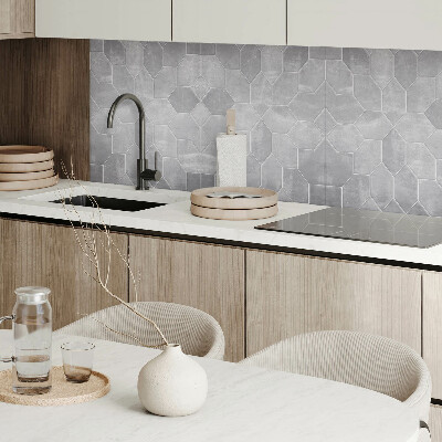 Rechteckige wandpaneel selbstklebend Sechseckiges Mosaik im geometrischen Stil