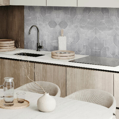 Rechteckige wandpaneel selbstklebend Sechseckiges Mosaik im geometrischen Stil