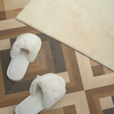 Rechteckige wandverkleidung innen Kariertes geometrisches Motiv