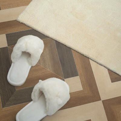 Rechteckige wandverkleidung innen Kariertes geometrisches Motiv