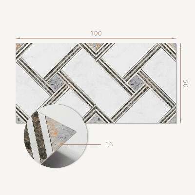 Rechteckige wandverkleidung innen Konstruktion geometrischer Linien