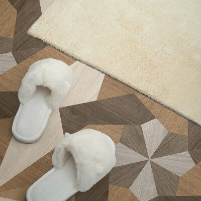 Rechteckige wandpaneel Polygonales Mosaik aus Holz