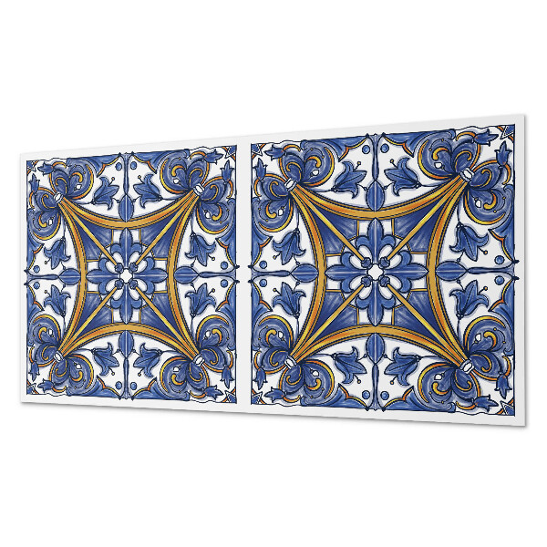 Rechteckige wandpaneel Pflanzenornamente im harmonischen Stil
